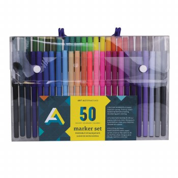 Art Alternatives Marker Set, 50 Colors