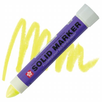 Solid Marker, Fluorescent Lemon