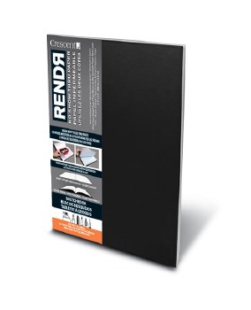 RENDR Soft-Cover Lay-Flat Sketchbooks, 3.5" x 5.5" - Tape Bound, 32 Shts./Pad