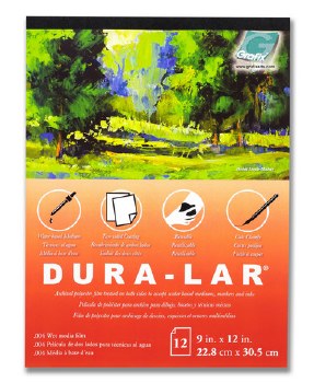 Wet Media Dura-Lar Pads, .004mm, 9" x 12"