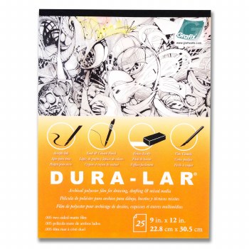 Matte Dura-Lar Pads, 9" x 12" - 25 Shts./Pad, .005