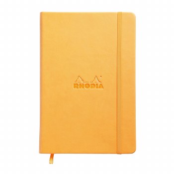 Rhodia Webnotbooks, 5.5" x 8.25" Dots, 96 Sheets, Orange Cover
