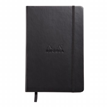Rhodia Webnotbooks, 5.5" x 8.25" Dots, 96 Sheets, Black Cover