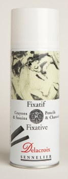 Sennelier Delacroix Charcoal Fixative, 13.5 oz Can