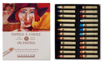 Sennelier Oil Pastel Sets, 24-Color Portrait Set