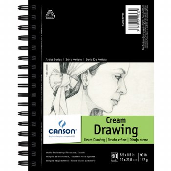 Canson Artist Series Drawing & Sketch Pads, 5.5" x 8.5" - Drawing - 60 Shts./Pad