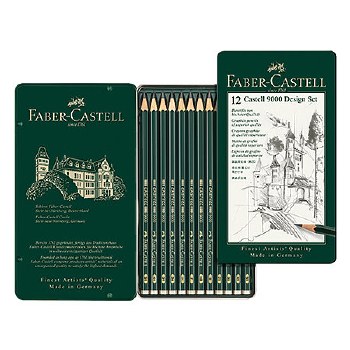 Castell 9000 Pencil Sets, 6-Pencil Set