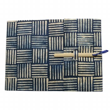 Lamali Gargi Journal - Blue Batik, 8.7" x 5.9"