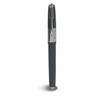 Recife Riviera Baby Press Fountain Pen - Charcoal