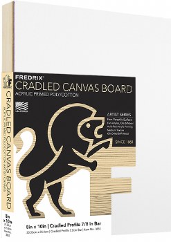 Fredrix Cradled Canvas Board, 8" x 10"