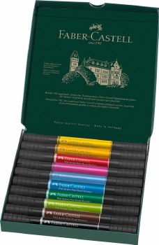 Faber-Castell Pitt Artist Dual Marker, 10 Color Set