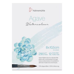 Hahnemuhle Agave Watercolor Paper, 3.1" x 4.1", 135 lb., 12 Sheets