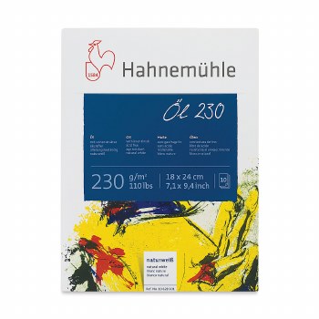 Hahnemuhle Oil and Acrylic Paper Pad, 7.1" x 9.4", 110 lb, 10 Sheets