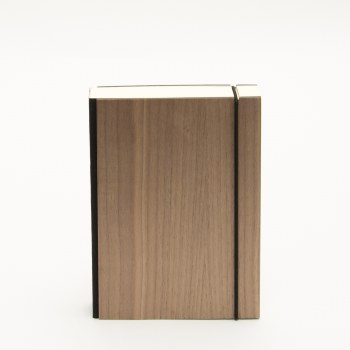 Bindewerk Walnut Wood Journal, 5.5" x 8.5" - Blank