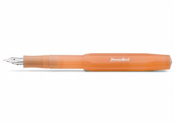 Kaweco Sport Fountain Pen, Fine, Frosted, Mandarin