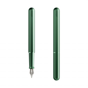 Stilform INK Aluminium Fountain Pen, Aurora Green, Fine Steel Nib