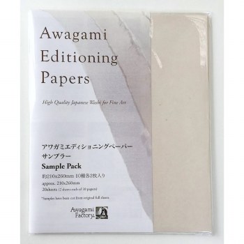 Awagami Editioning Papers Sample Pack, 20 Sheets