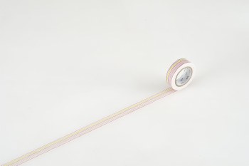 Washi Tape, 15mm Iro Enpitsu Border (Colored Pencil)