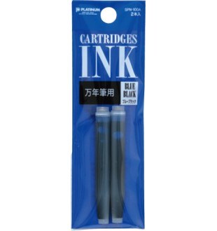 Platinum Ink Cartridges, Blue-Black, 2 Pack