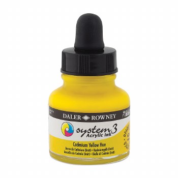 System3 Acrylic Ink, 1oz, Cadmium Yellow Hue