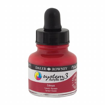 System3 Acrylic Ink, 1oz, Crimson