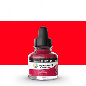 System3 Acrylic Ink, 6 oz, Crimson
