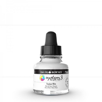 System3 Acrylic Ink, 6 oz, Titamium White
