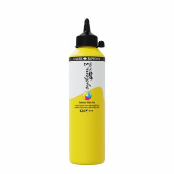 System3 Fluid Acrylic, 500ml, Cadmium Yellow