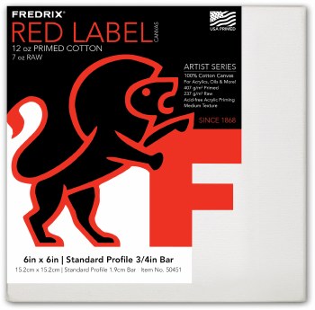 Fredrix Red Label Studio, 6" x 6"