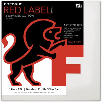 Fredrix Red Label Studio, 12" x 12"