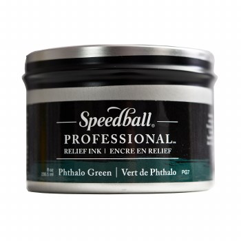 Professional Relief Inks, 8 oz., Pthalo Green