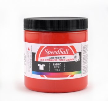 Fabric Screen Printing Inks, 8 oz., Red
