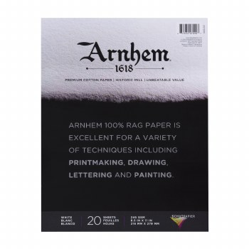 Arnhem 1618 Paper Pads, 8.5" x 11" 20 Sheet Pad