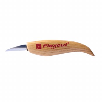 Wood Carving Detail Knife, Ash Wood Handle 1-1/2" Steel Blade