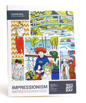 Art History Adult Coloring Books, Impressionism