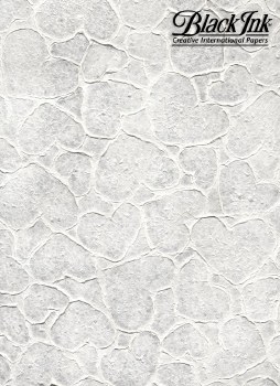 Textured Lace Hearts, White Paper