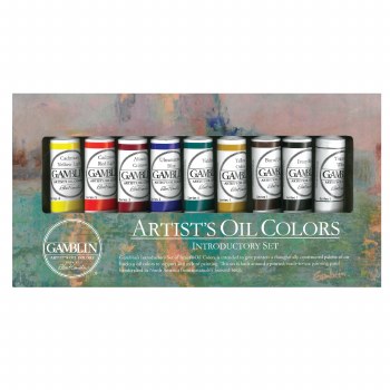 Gamblin Artist's Oil Colors Introductory Paint Set, Nine 37ml Tubes