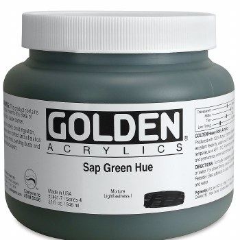 Golden Heavy Body Acrylics, 32 oz, Sap Green Hue