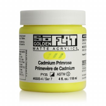 SoFlat Matte Acrylics, 4 oz. Jar, Cadmium Primrose