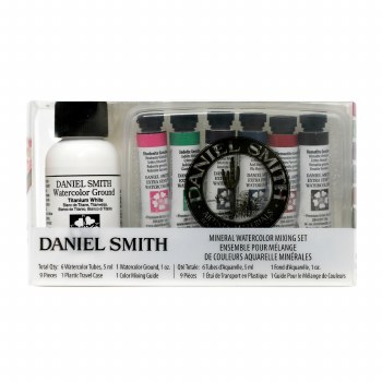 Daneil Smith Extra Fine Watercolor Mineral Mixing Set, 5ml Introductory Set, 9 Pieces