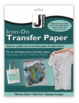 Jacquard Iron-On Transfer Paper for Light Fabrics