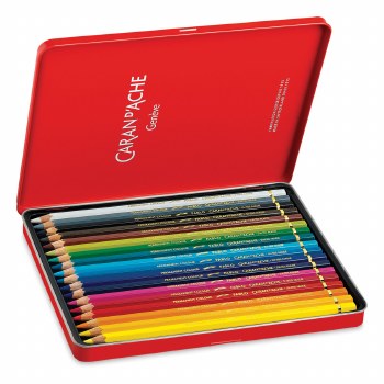 Caran d'Ache Pablo Colored Pencil Set - Assorted Colors, Set of 18