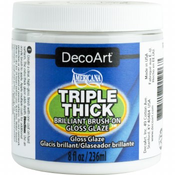 DecoArt Triple Thick Gloss Glaze, 8 oz. Jar