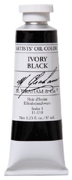 M. Graham Oil, 37ml, Ivory Black