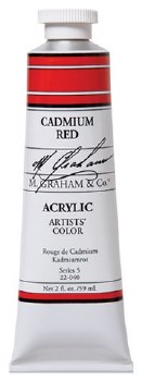 M. Graham Acrylic, 59ml, Cadmium Red