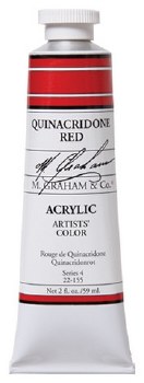 M. Graham Acrylic, 59ml, Quinacridone Red