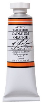 M. Graham Watercolor, 15ml, Cadmium Orange