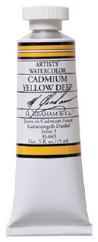 M. Graham Watercolor, 15ml, Cadmium Yellow Deep