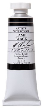 M. Graham Watercolor, 15ml, Lamp Black