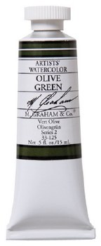 M. Graham Watercolor, 15ml, Olive Green